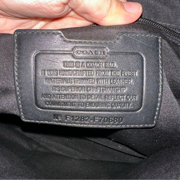 Coach Varick Nylon/ Leather Crossbody Messenger Bag 
 No. F1282-F70680 - Picture 12 of 12